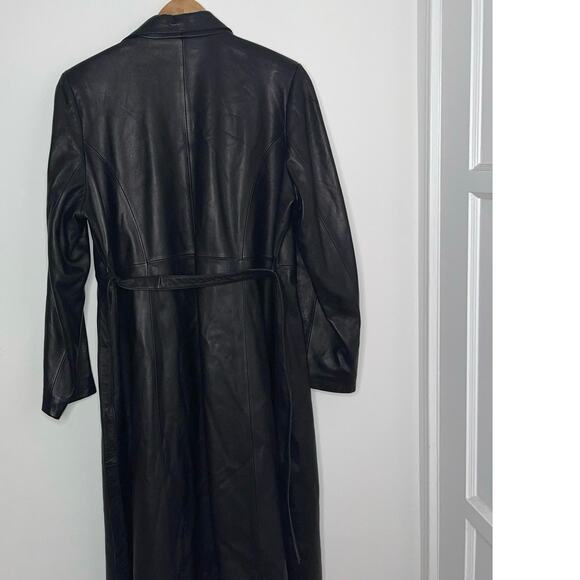 Rosleen Women’s Genuine Leather Full Length Coat Size Large - Picture 2 of 12